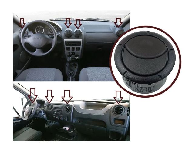 Дефлектор воздушный НОВЫЙ BR-7693 LOGAN (2005>) Sandero Duster Master Movano NV400 8200212480, 687608041R, 687602444R, 687602618R, 8200817791, 687600649R, 687607138R