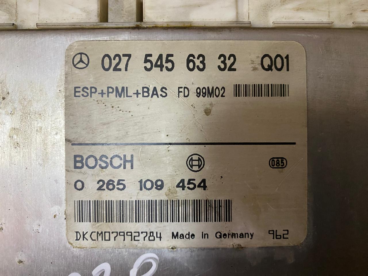 Mercedes Benz W220 1998-2005 Блок управления ESP Мерседес 220 0265109454