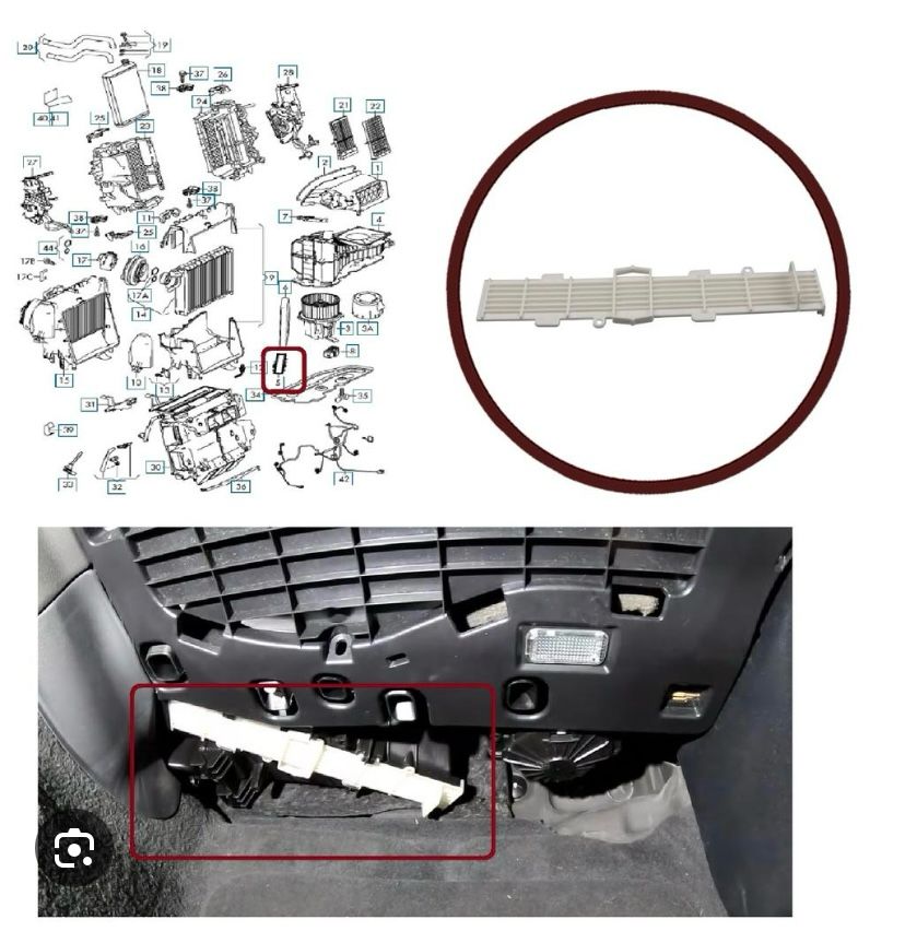 Audi A4 [B8] (2010-2015) Крышка салонного фильтра НОВЫЙ SH-8326  AUDI Q5 (2008>) A5/S5 [8T] Coupe/Sportback 2007-2016 A4 [B8] 2007-2015 (8K0819422)  8K0819422A