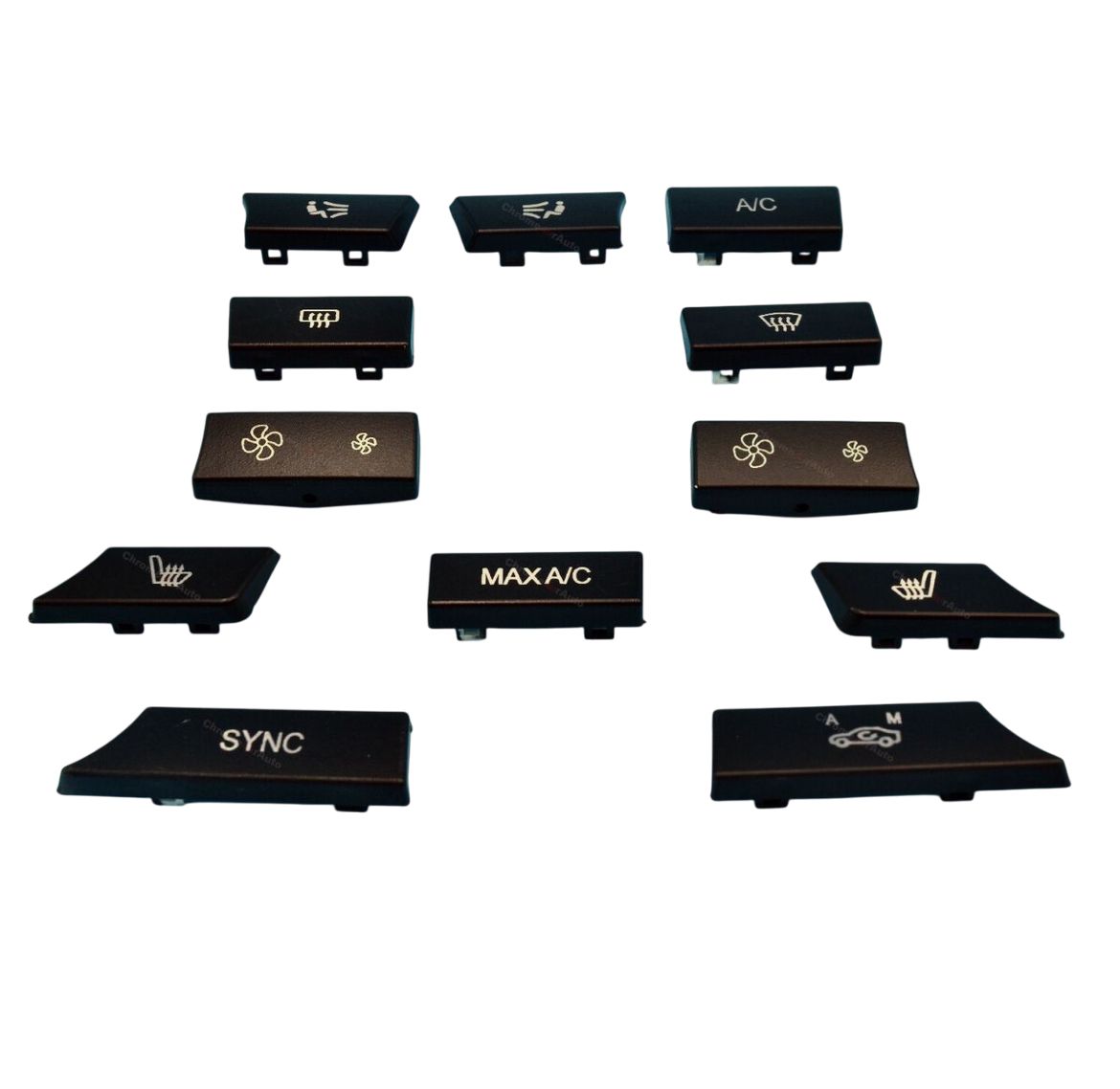 BMW 5-serie F10-F11 2009-2016 Накладки блока кнопок климатической установки BMW F10/F11 2009-2016. новые аналог для 61319328427 BH-8581