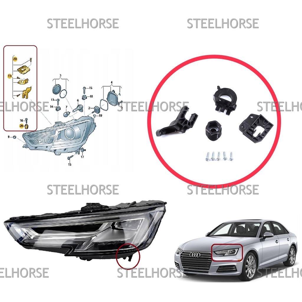 Audi A4 [B9] 2015> Кронштейн фары левой (к-кт) Audi A4 после 2015- 8W0998121 EH-405048