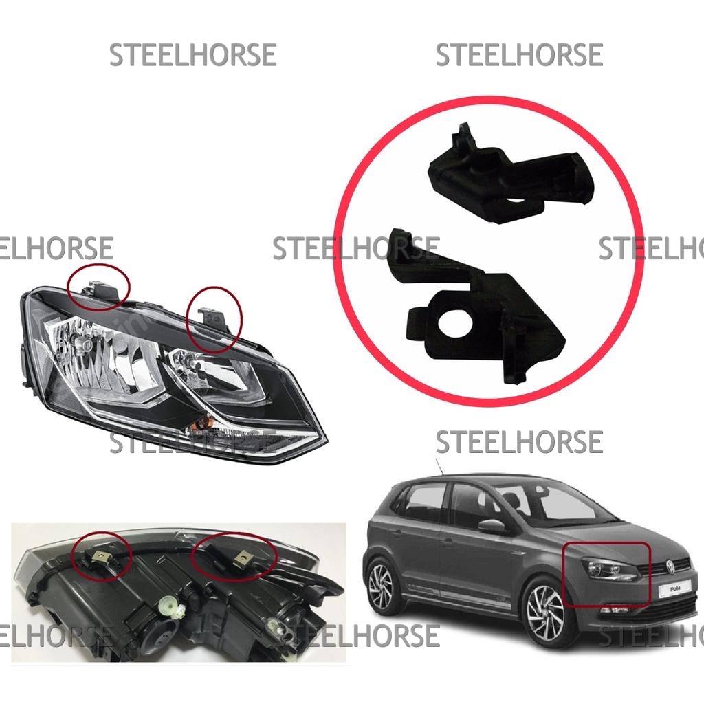 Volkswagen Polo (Sed RUS) 2011-2020 Кронштейн фары правой (к-кт) VW Polo после 2013- 6R0998226; 6C0998226 EH-401141