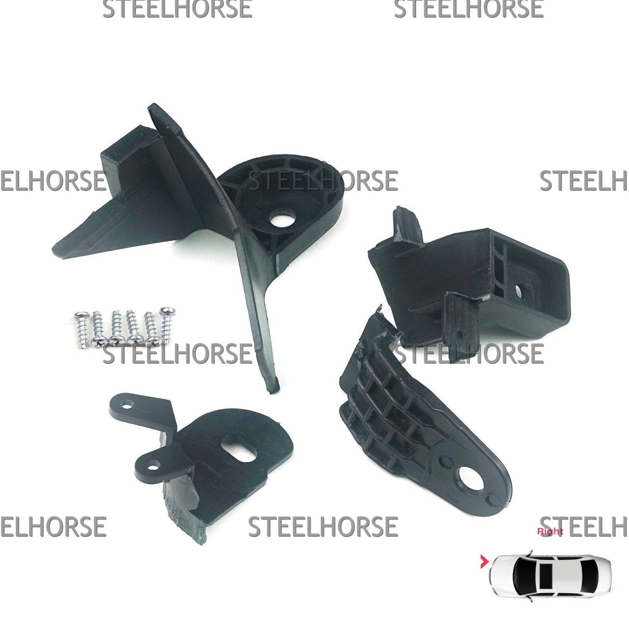 Renault Sandero 2 2014-2018 Кронштейн фары правой (к-кт) Renault Logan 2; Sandero 2 2018-2022 260100437R; 676512204; 260101079R; 260105344R EH-406069