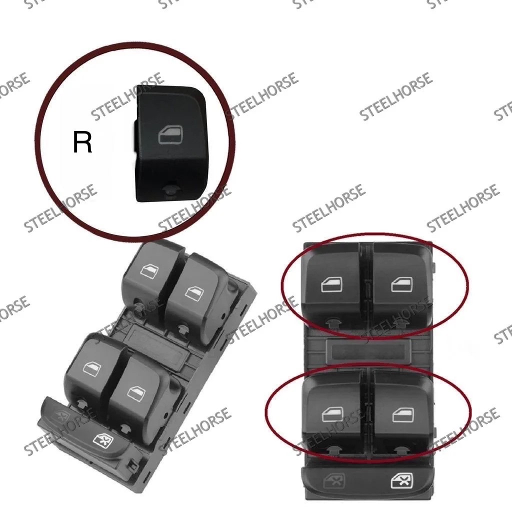 Audi A4 [B8] (2010-2015) Крышка кнопки блока стеклоподъемников (правая) Audi A4 (B8); Q5 (8R); A5/S5 (8T) 8K0959851D; 8K0959851DV10 MH-9348
