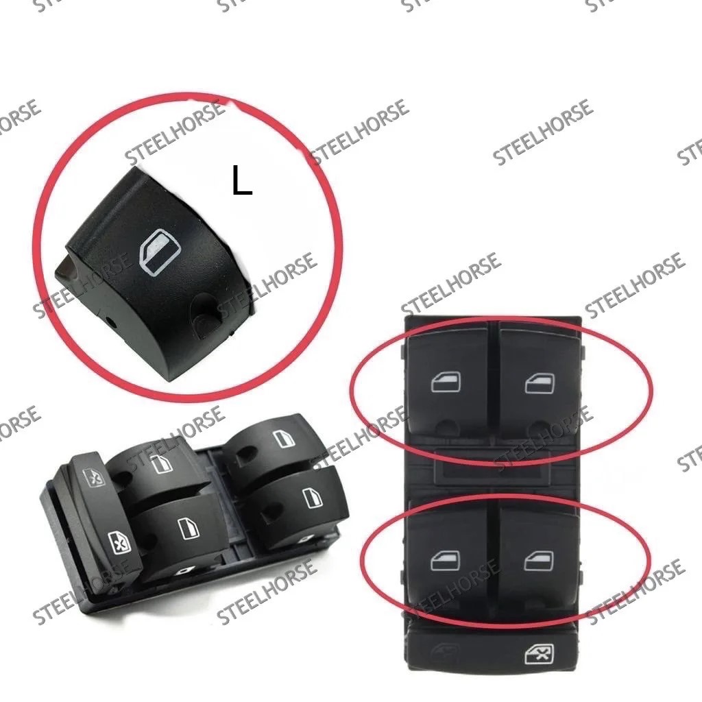 Audi Q7 Крышка кнопки блока стеклоподъемников (левая) Audi A6 (C6); Q7 (4L); A3 (8P) 4F0959851F5PR; 4F0959851; 4F0959851C; 4F0959851F  MH-9344