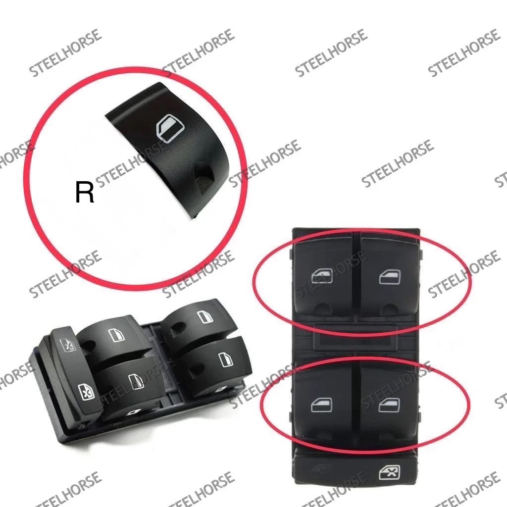 Audi Q7 Крышка кнопки блока стеклоподъемников (правая) Audi A6 (C6); Q7 (4L); A3 (8P) 4F0959851F5PR; 4F0959851; 4F0959851C; 4F0959851F MH-9345
