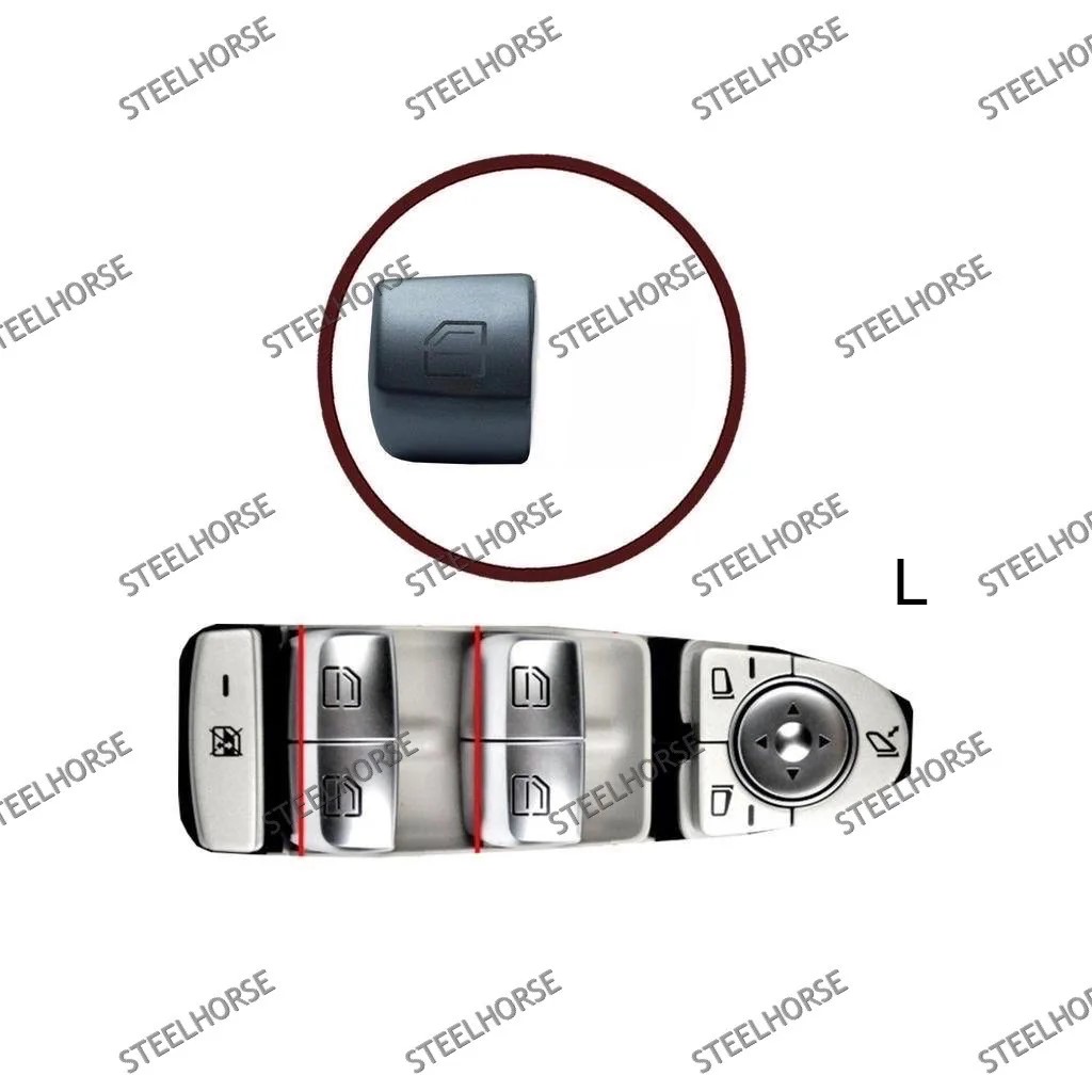 Mercedes Benz W205 2014-2021 Крышка кнопки блока стеклоподъемников (левая) Mercedes W222; W205; W253 A22290520049051; A2229056800; A22290568009051 MH-9327