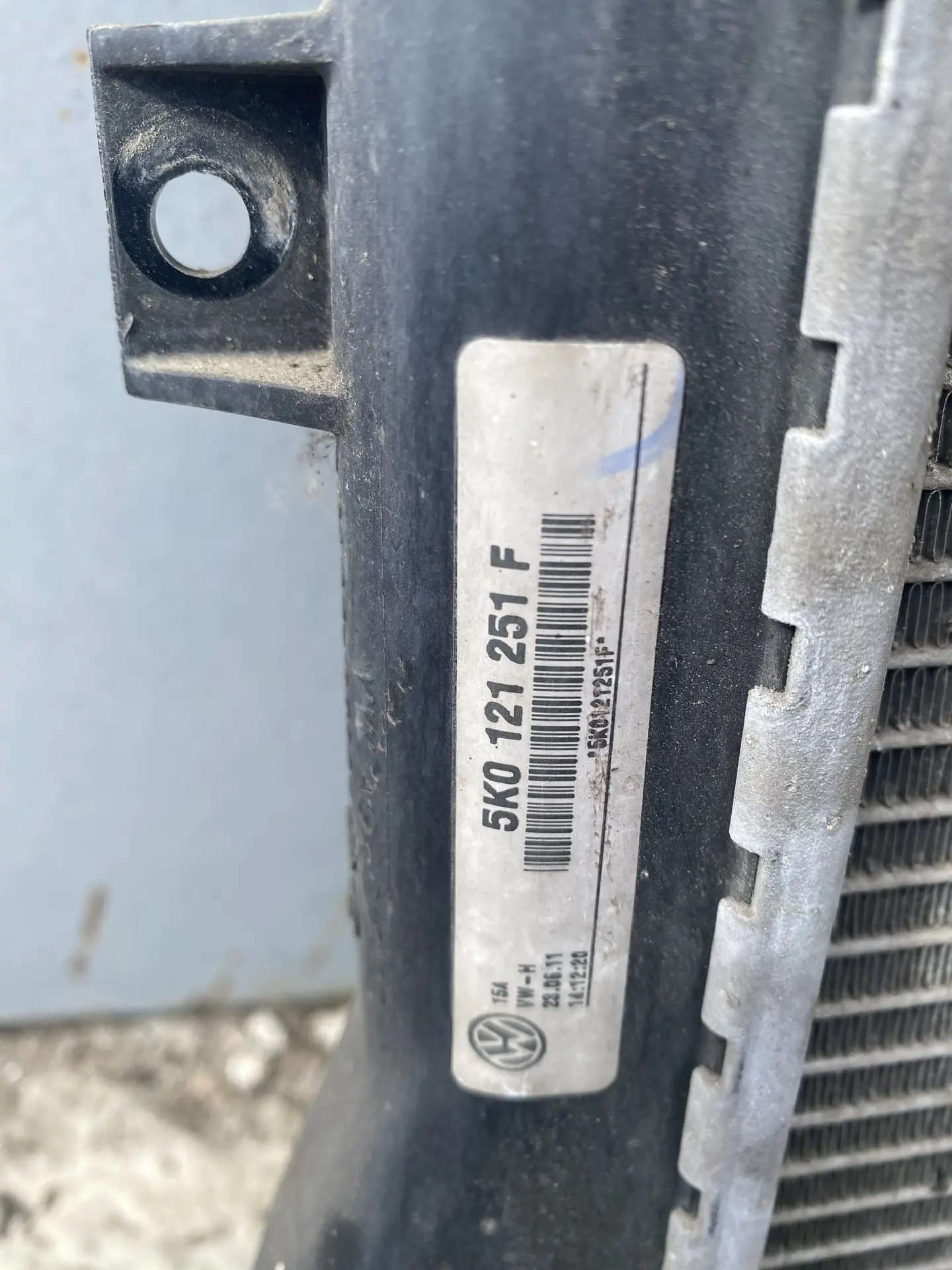 Skoda Octavia (A5 1Z-) Радиатор охлаждения Skoda Octavia A5 ;Golf Plus; A3 (оригинал) 1K0121251F