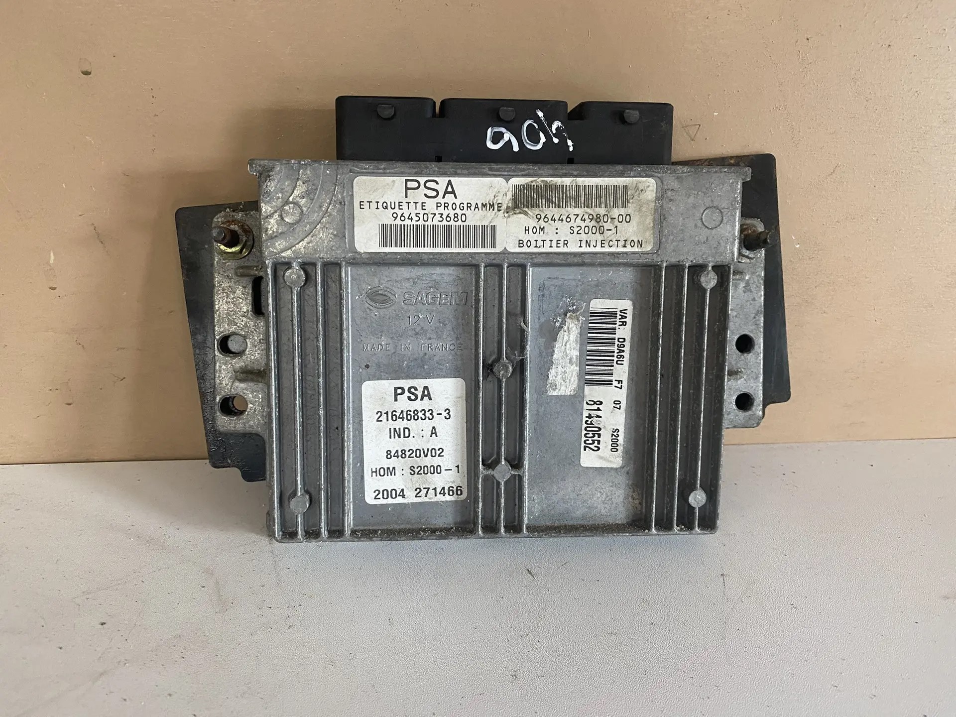 Peugeot 406 Блок управления двигателем Peugeot 406 1.8 АКПП 2002 9645073680; 644674980 1938XJ