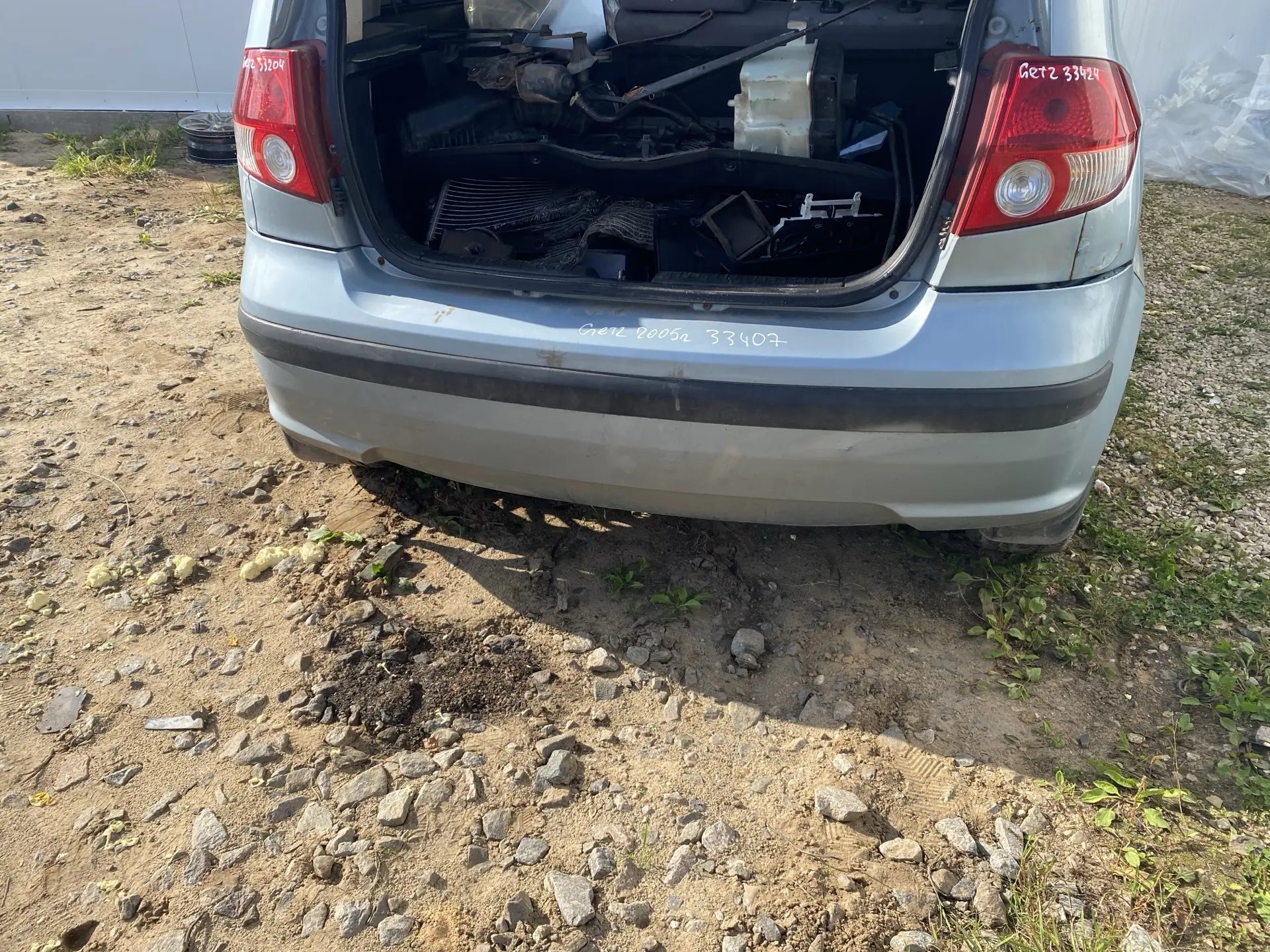 Hyundai Getz Бампер задний Hyundai Getz 2002-2005 (цена указана за бампер с молдингом) 866111C120
