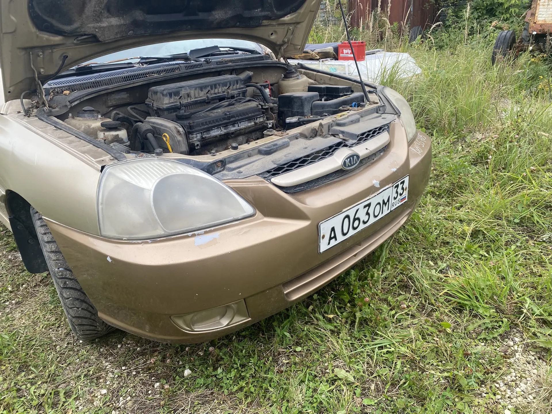 Kia RIO 2000-2004 Бампер передний Kia Rio 2000-2005 (цена указана за голый бампер) 86510FD040XX