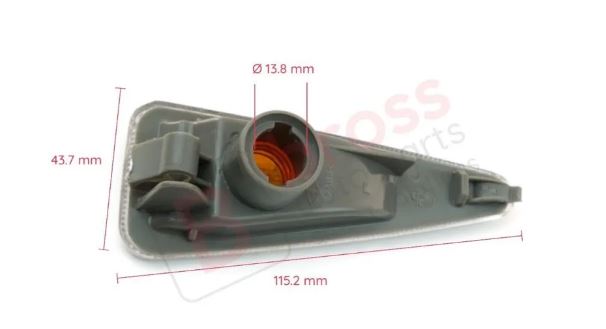 Renault Sandero Повторитель на крыло левый белый НОВЫЙ BR-7779 RENAULT SANDERO (2009>) Symbol II  8200602763