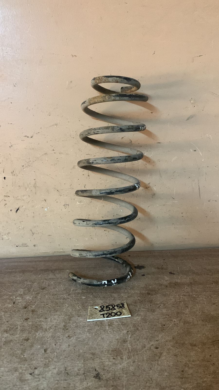 Пружина задняя Aveo (T250) 2005-2011 (1 РОЗОВАЯ 1 ЖЁЛТАЯ МЕТКИ 96653225)