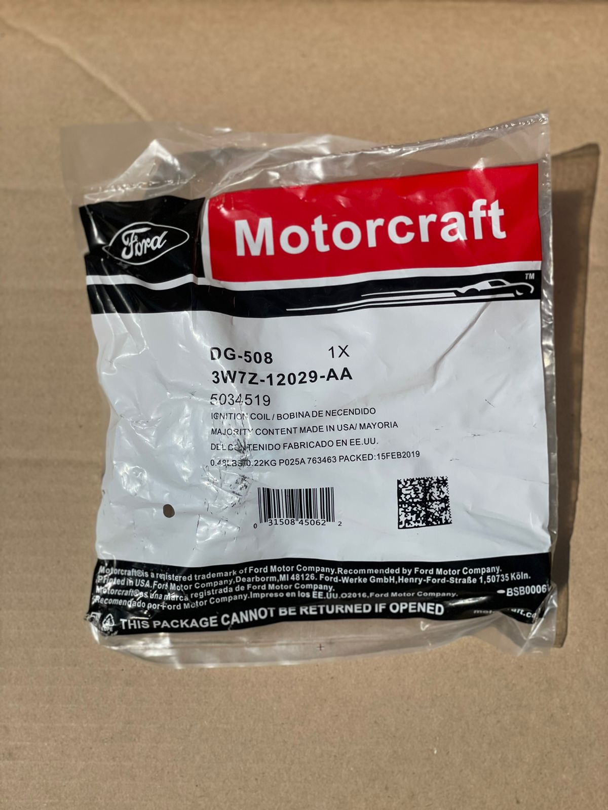 Ford EXPLORER 2011-2019 Катушка зажигания (BE-029AA)  Ford F150 EXPLORER EXPEDITION  3W7Z12029AA ; SC1084 ; SW3W7Z12029AA ; FC2099 ; GCK0024TN ; CZ1130A ; 8L3Z12029A