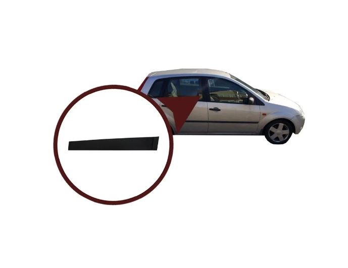 Ford Fiesta 2001-2007 Молдинг, Накладка на рамку стойки задней правой двери  с губкой и зажимами стопорного кольца НОВЫЙ  CH-7449  для Ford Fiesta 5 2S61A25458AN; 1473675