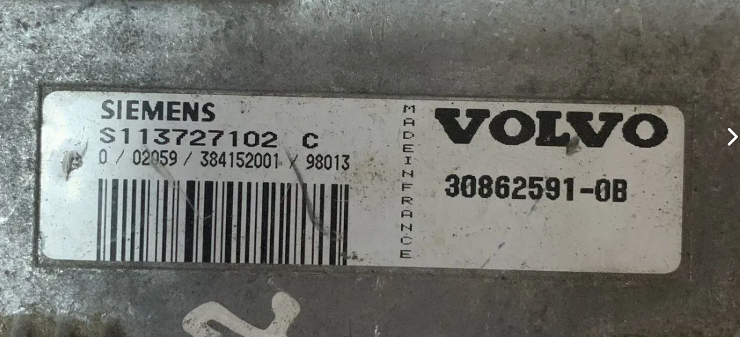 Volvo S40 Блок управления двигателем S40 1998-2001 (1,8 B4184S siemens C volvo -OВ)