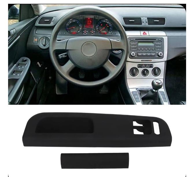 Volkswagen Passat B5 1996-2000 Накладка блока управления стеклоподъемниками НОВЫЙ SH-8973 VW  Golf 4 ; Passat B5 ; Skoda Octavia 2 черная  3B1867171D ; 3B1867171E ; 3B1867171B ; 3B1867171 ; 3B1867175