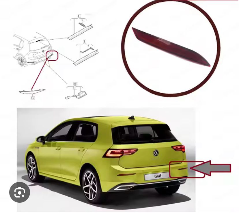 Volkswagen GOLF VII (2012>) Отражатель в бампер задний правый НОВЫЙ SH-8307 Golf VII 2012-2020  5G0945106C