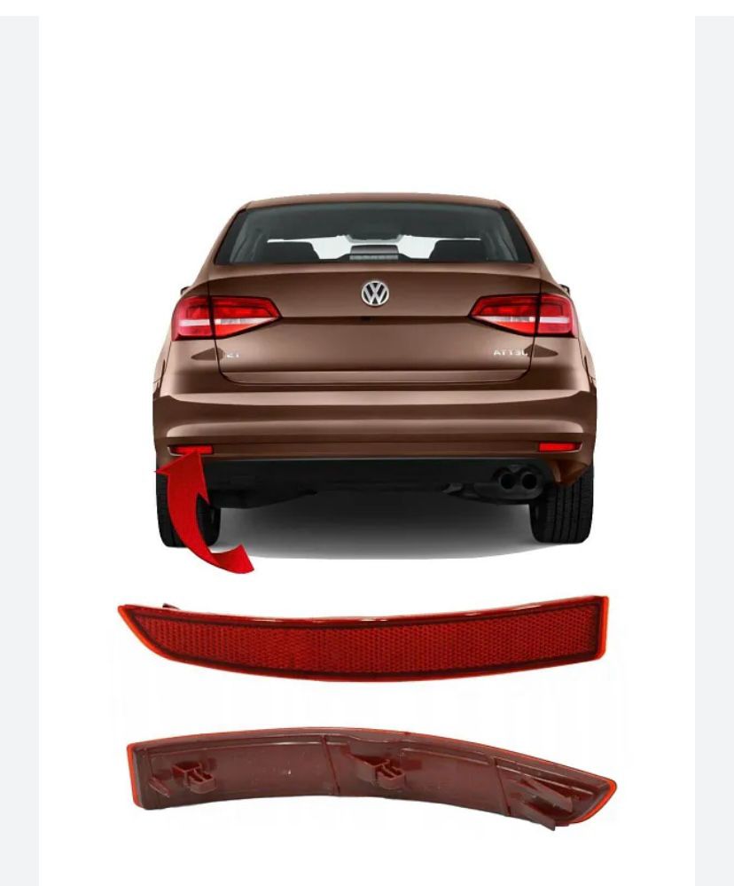 Volkswagen Jetta 2011-2018 Отражатель в бампер задний левый НОВЫЙ  SH-8316 Jetta 2014-2018 (ПОСЛЕ 2014 ГОДА 5C6945105B)