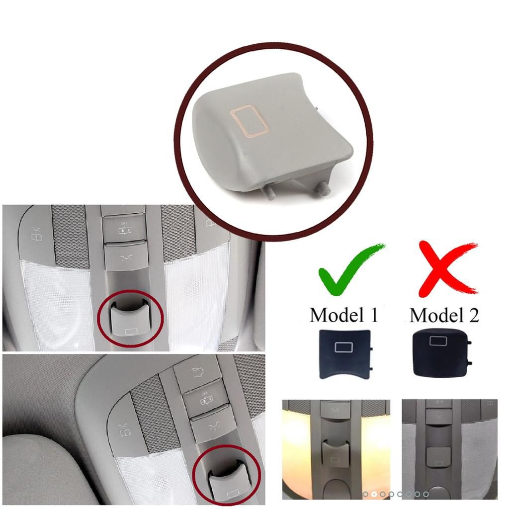 Крышка кнопки люка (серая) Mercedes ML W164; GL X164 .   Для плафон салонный Mercedes ML W164; GL X164   новая аналог A16482015857 ; A1648206710;   BH-8686