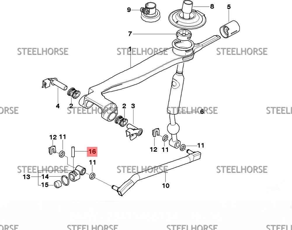 BMW 3-серия E46 Ремкомплект кулисы (штифт) МКПП BMW E36 , E30 , E28 , E46 , E90 , E81 , E82 , E87 , E88 , E91 , E92 , E93 , E84 , F30 2511221540 ; 2511220870 ; 25117527256 ; 25117551263  новое KS-6849