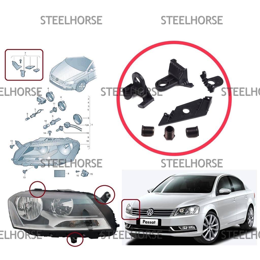 Volkswagen Passat [B7] 2011-2015 Кронштейн фары правой (к-кт) VW Passat B7 2011-2014 3AA998226  EH-402041
