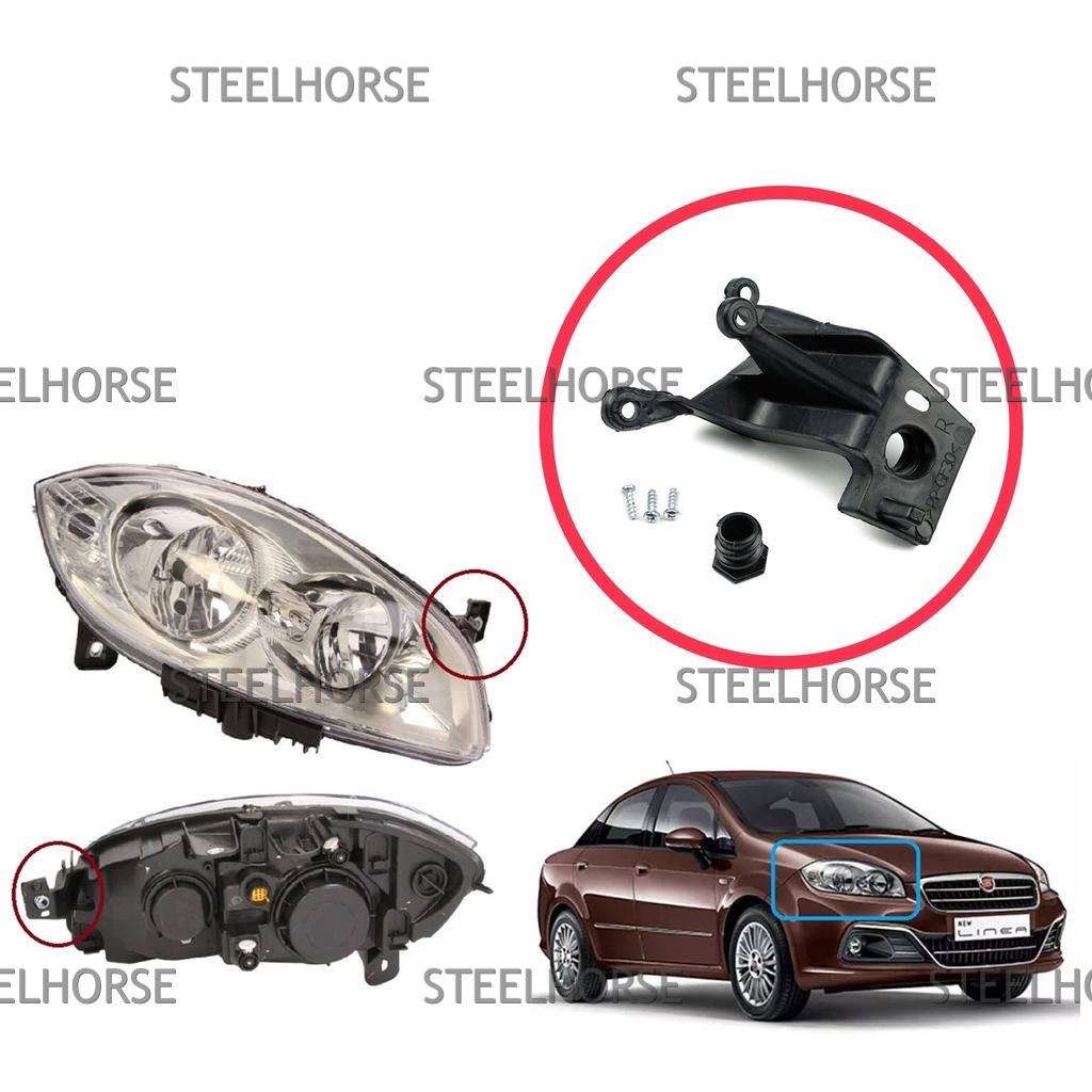 Fiat Linea 2007-2018 Кронштейн фары правой (к-кт) Fiat Linea после 2006- 51776317; 51826738; 59064537 EH-406008