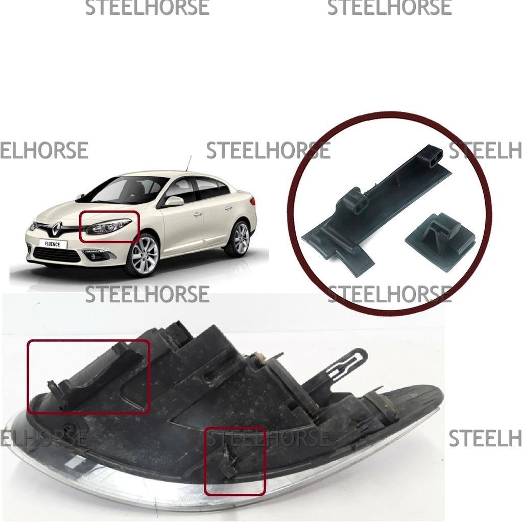 Renault Fluence 2010- Кронштейн фары левой низ (к-кт) Renault Fluence после 2010- 260608656R; 260600738R EH-406028