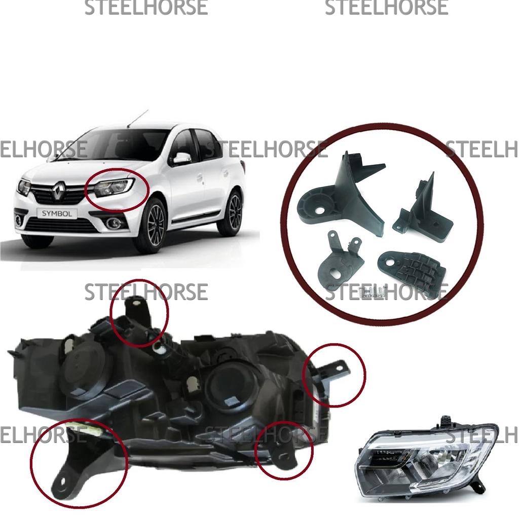 Renault Sandero 2 2014-2018 Кронштейн фары левой (к-кт) Renault Logan 2; Sandero 2 2018-2022 260609450R; 260601719R; 260606236R  EH-406068