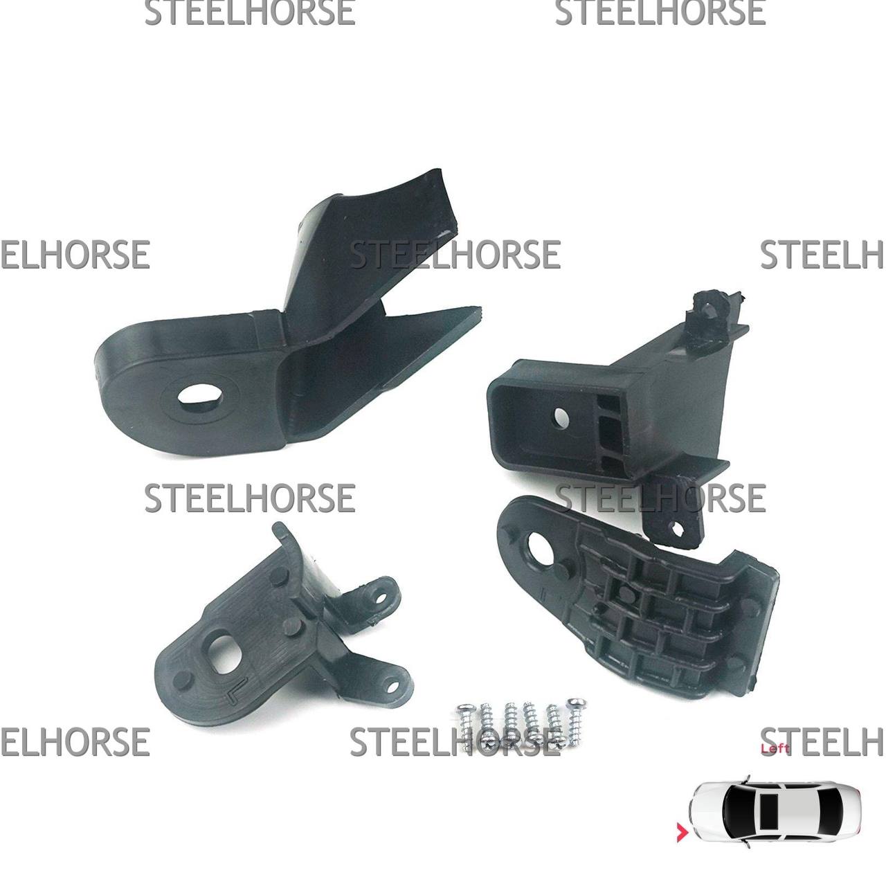Renault Sandero 2 2014-2018 Кронштейн фары левой (к-кт) Renault Logan 2; Sandero 2 2018-2022 260609450R; 260601719R; 260606236R  EH-406068