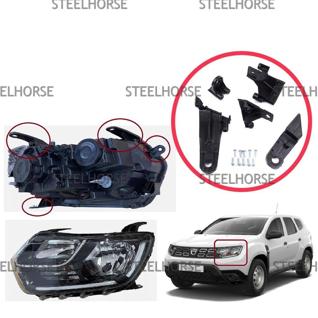 Renault Duster II 2021- Кронштейн фары левой (к-кт) Renault Duster 2 после 2021- 260609367R; 2606055303R EH-406089
