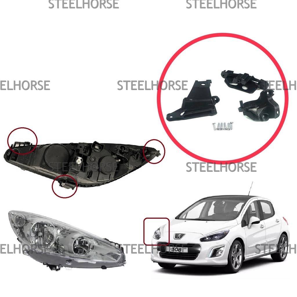Peugeot 308 Кронштейн фары правой (к-кт) Peugeot 308 2007-2015 6212E4 EH-406052