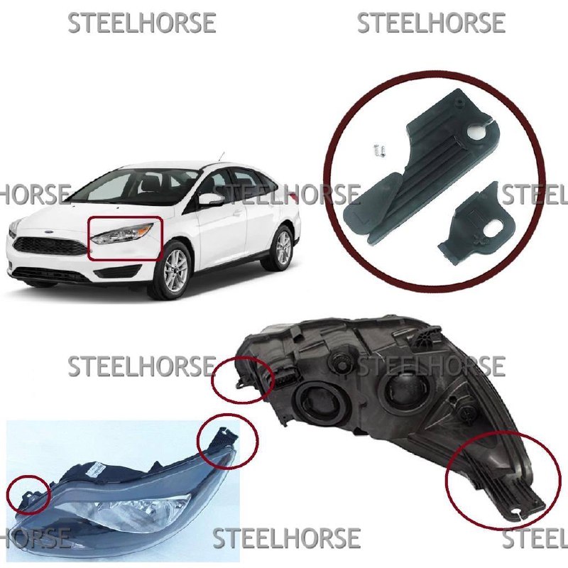 Ford FOCUS III Кронштейн фары левой (к-кт) Ford Focus 3 2011-2019 1873929; 2060623; 1873936; 1873935 EH-406043