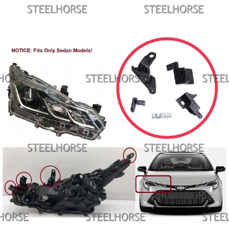 Toyota Corolla E21 2019> Кронштейн фары правой (к-кт) Toyota Corolla E210 после 2019- 8113002T30; 8113002T31 EH-406106