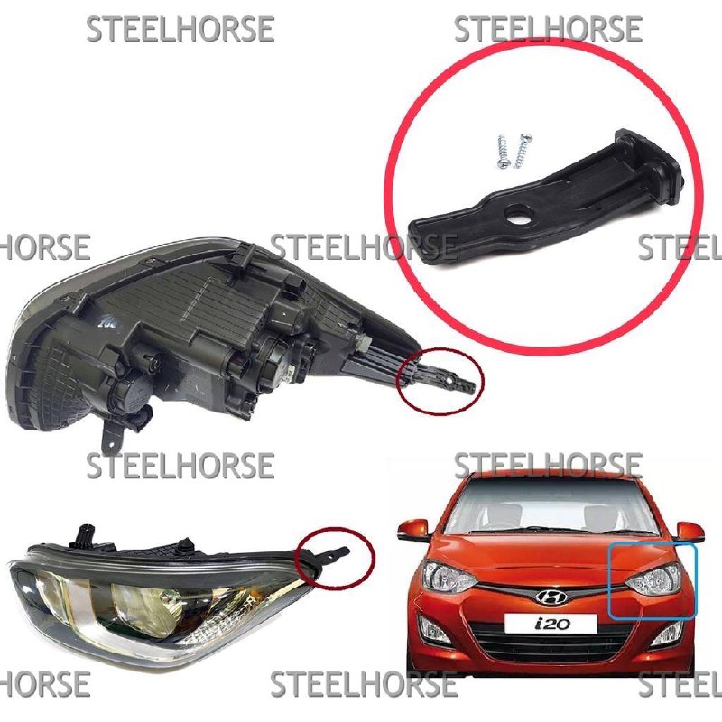 Hyundai i20 Кронштейн фары левый верх. Hyundai i20 2012-2014 921011J510 EH-406023
