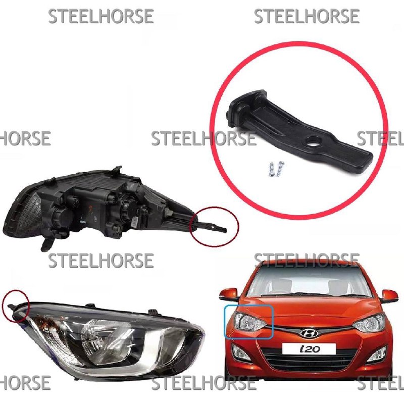 Hyundai i20 Кронштейн фары правый верх. Hyundai i20 2012-2014 921024P500 EH-406024
