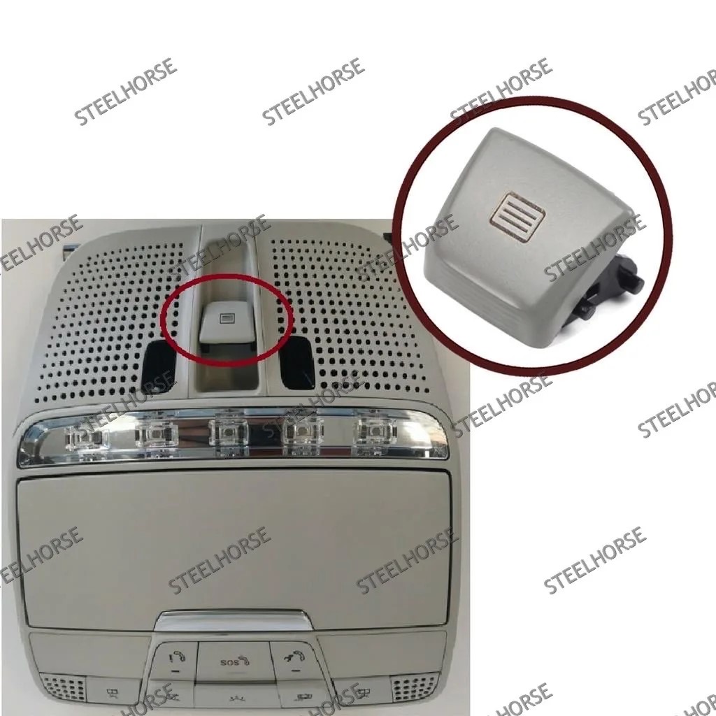 Mercedes Benz W205 2014-2021 Крышка кнопки люка Mercedes W205; W253 2014-2021 (серая) A00090090077H52; A0008275323; A0009062305; A0008275323 MH-9308